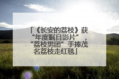 《长安的荔枝》获“年度瞩目影片”，“荔枝男团”手捧茂名荔枝走红毯