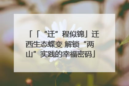 「“迁”程似锦」迁西生态蝶变 解锁“两山”实践的幸福密码