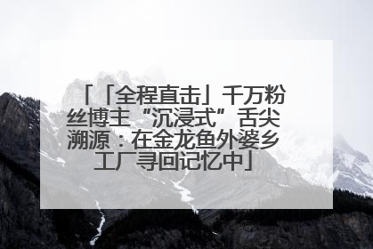 「全程直击」千万粉丝博主“沉浸式”舌尖溯源：在金龙鱼外婆乡工厂寻回记忆中