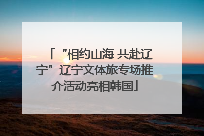 “相约山海 共赴辽宁”辽宁文体旅专场推介活动亮相韩国