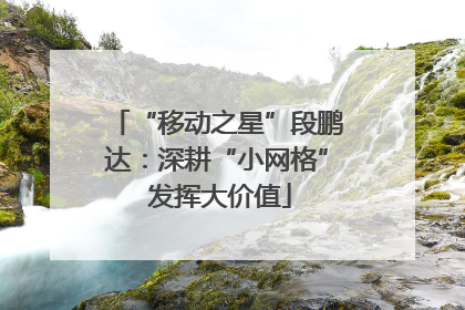 “移动之星”段鹏达：深耕“小网格” 发挥大价值
