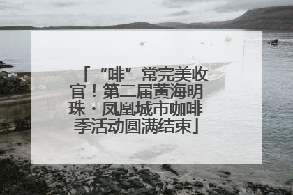 “啡”常完美收官！第二届黄海明珠・凤凰城市咖啡季活动圆满结束