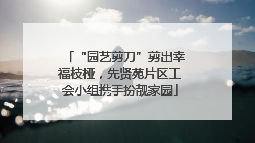 “园艺剪刀”剪出幸福枝桠，先贤苑片区工会小组携手扮靓家园