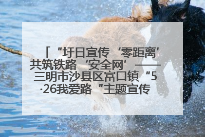 “圩日宣传‘零距离’共筑铁路‘安全网’——三明市沙县区富口镇“5·26我爱路“主题宣传活动成效显著