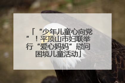 “少年儿童心向党”！平顶山市妇联举行“爱心妈妈”慰问困境儿童活动