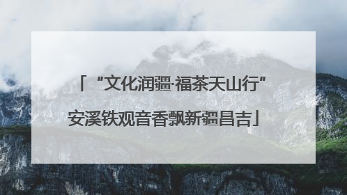 “文化润疆·福茶天山行”安溪铁观音香飘新疆昌吉