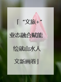 “文旅+”业态融合赋能 绘就山水人文新画卷