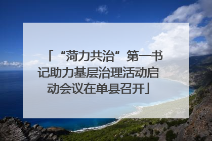 “菏力共治”第一书记助力基层治理活动启动会议在单县召开