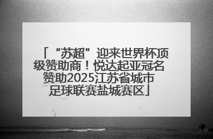 “苏超”迎来世界杯顶级赞助商！悦达起亚冠名赞助2025江苏省城市足球联赛盐城赛区