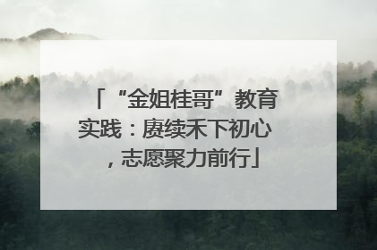 “金姐桂哥”教育实践：赓续禾下初心，志愿聚力前行