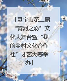 灵宝市第二届“黄河之恋”文化大舞台暨“我的乡村文化合作社”才艺大赛举办
