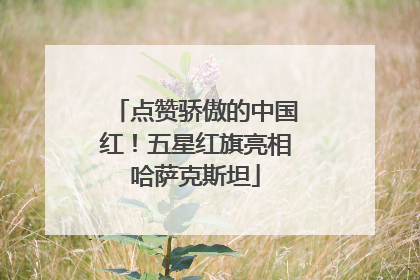 点赞骄傲的中国红！五星红旗亮相哈萨克斯坦