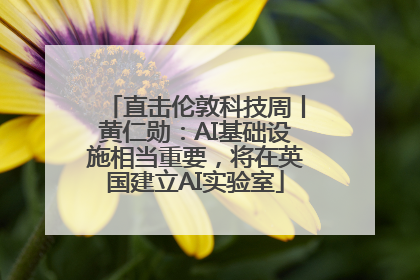 直击伦敦科技周丨黄仁勋：AI基础设施相当重要，将在英国建立AI实验室