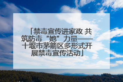 禁毒宣传进家政 共筑防毒“她”力量——十堰市茅箭区多形式开展禁毒宣传活动
