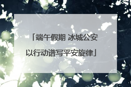 端午假期 冰城公安以行动谱写平安旋律