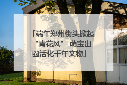 端午郑州街头掀起“青花风” 萌宝出圈活化千年文物