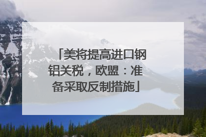 美将提高进口钢铝关税，欧盟：准备采取反制措施