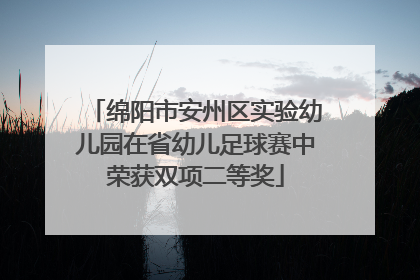绵阳市安州区实验幼儿园在省幼儿足球赛中荣获双项二等奖