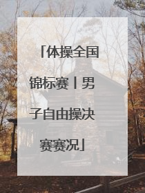 体操全国锦标赛丨男子自由操决赛赛况