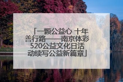 一颗公益心 十年善行路——南京体彩520公益文化日活动续写公益新篇章