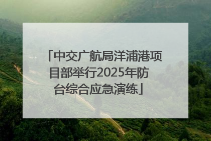 中交广航局洋浦港项目部举行2025年防台综合应急演练