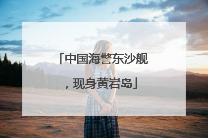 中国海警东沙舰，现身黄岩岛