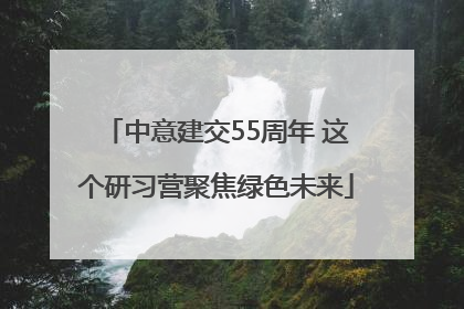中意建交55周年 这个研习营聚焦绿色未来