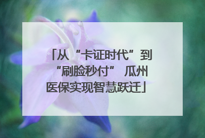 从“卡证时代”到“刷脸秒付” 瓜州医保实现智慧跃迁