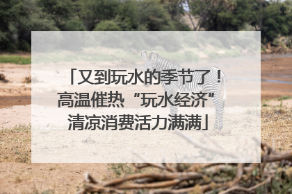 又到玩水的季节了！高温催热“玩水经济” 清凉消费活力满满