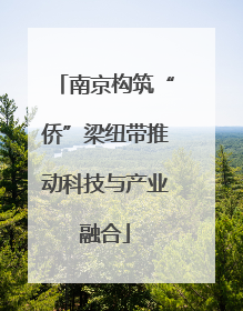 南京构筑“侨”梁纽带推动科技与产业融合