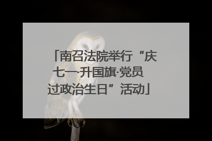 南召法院举行“庆七一·升国旗·党员过政治生日”活动