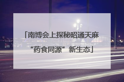 南博会上探秘昭通天麻“药食同源”新生态