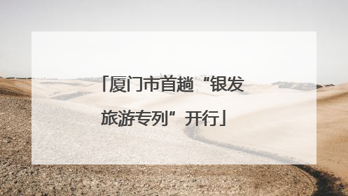 厦门市首趟“银发旅游专列”开行