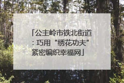 公主岭市铁北街道：巧用“绣花功夫”紧密编织幸福网