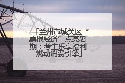 兰州市城关区“票根经济”点亮暑期：考生乐享福利 燃动消费引擎
