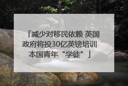 减少对移民依赖 英国政府将投30亿英镑培训本国青年“学徒”