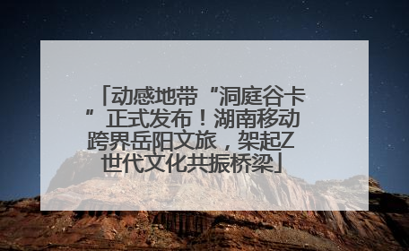 动感地带“洞庭谷卡”正式发布！湖南移动跨界岳阳文旅，架起Z世代文化共振桥梁