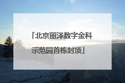 北京丽泽数字金科示范园首栋封顶