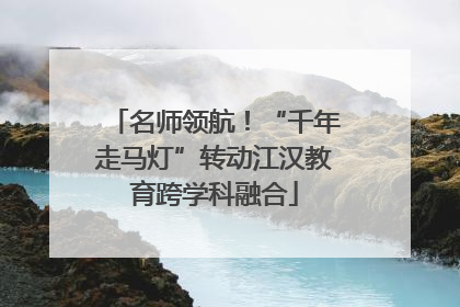 名师领航！“千年走马灯”转动江汉教育跨学科融合