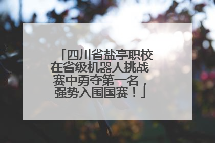 四川省盐亭职校在省级机器人挑战赛中勇夺第一名，强势入围国赛！