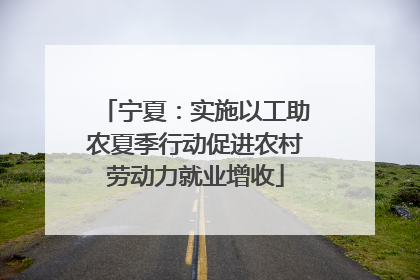 宁夏：实施以工助农夏季行动促进农村劳动力就业增收