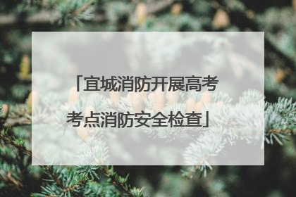 宜城消防开展高考考点消防安全检查