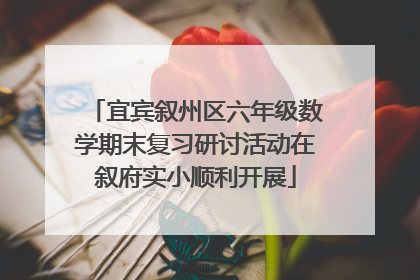 宜宾叙州区六年级数学期末复习研讨活动在叙府实小顺利开展