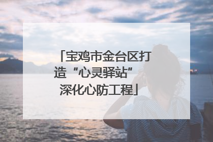 宝鸡市金台区打造“心灵驿站” 深化心防工程