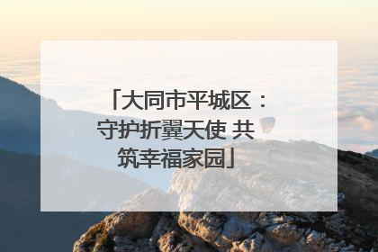大同市平城区：守护折翼天使 共筑幸福家园