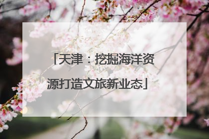天津：挖掘海洋资源打造文旅新业态