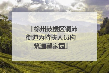徐州鼓楼区铜沛街道为特扶人员构筑温馨家园