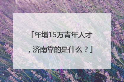 年增15万青年人才，济南靠的是什么？
