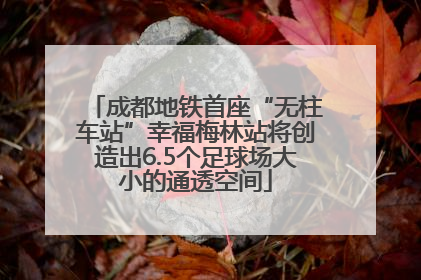 成都地铁首座“无柱车站”幸福梅林站将创造出6.5个足球场大小的通透空间
