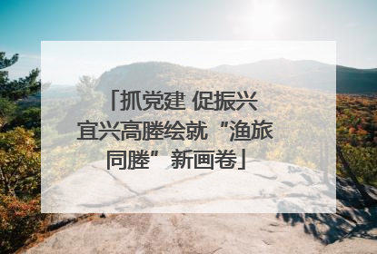 抓党建 促振兴 宜兴高塍绘就“渔旅同塍”新画卷